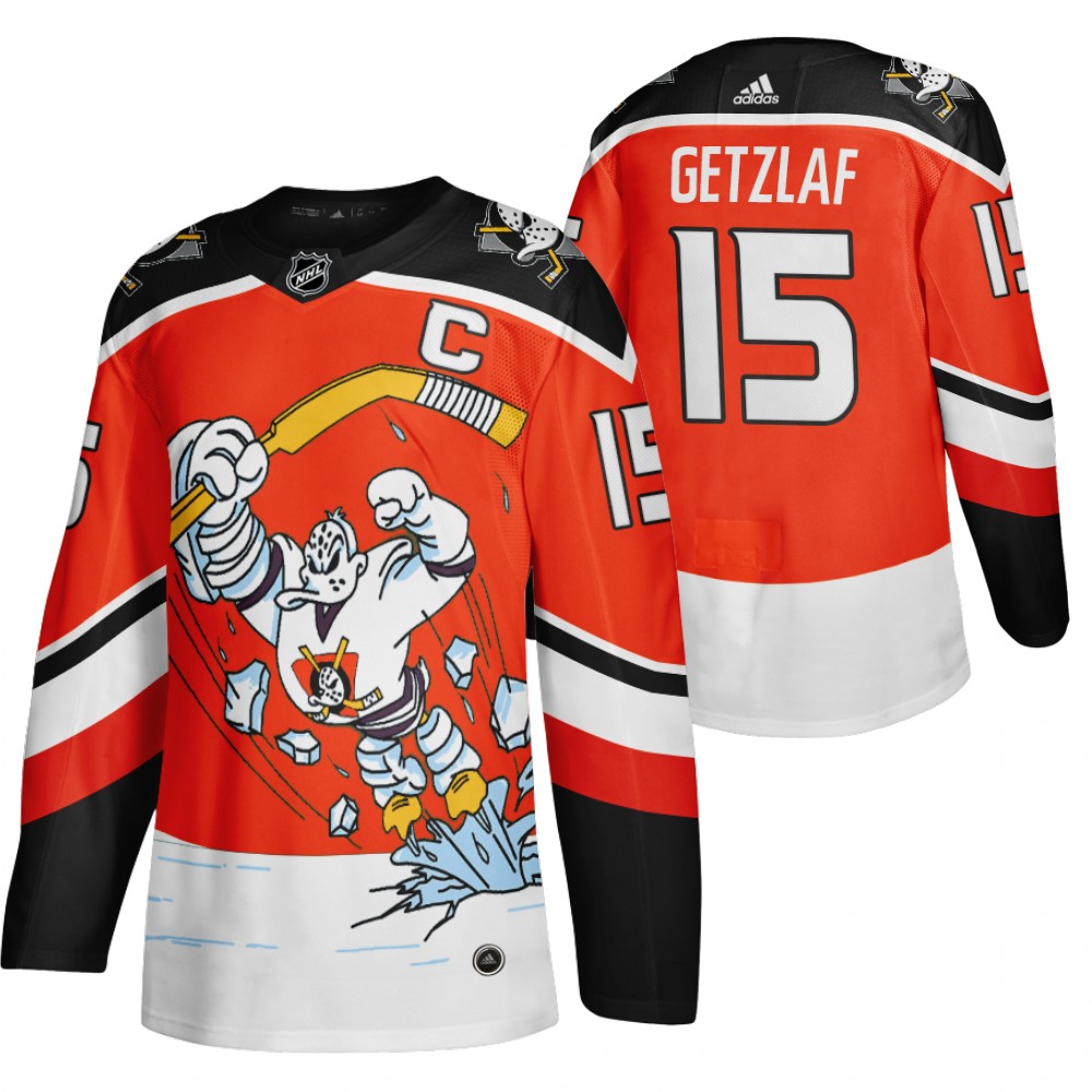 2021 Adidias Anaheim Ducks #15 Ryan Getzlaf Red Men Reverse Retro Alternate NHL Jersey->new york rangers->NHL Jersey